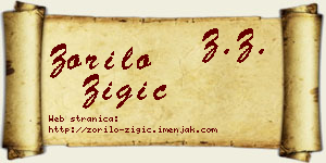 Zorilo Žigić vizit kartica